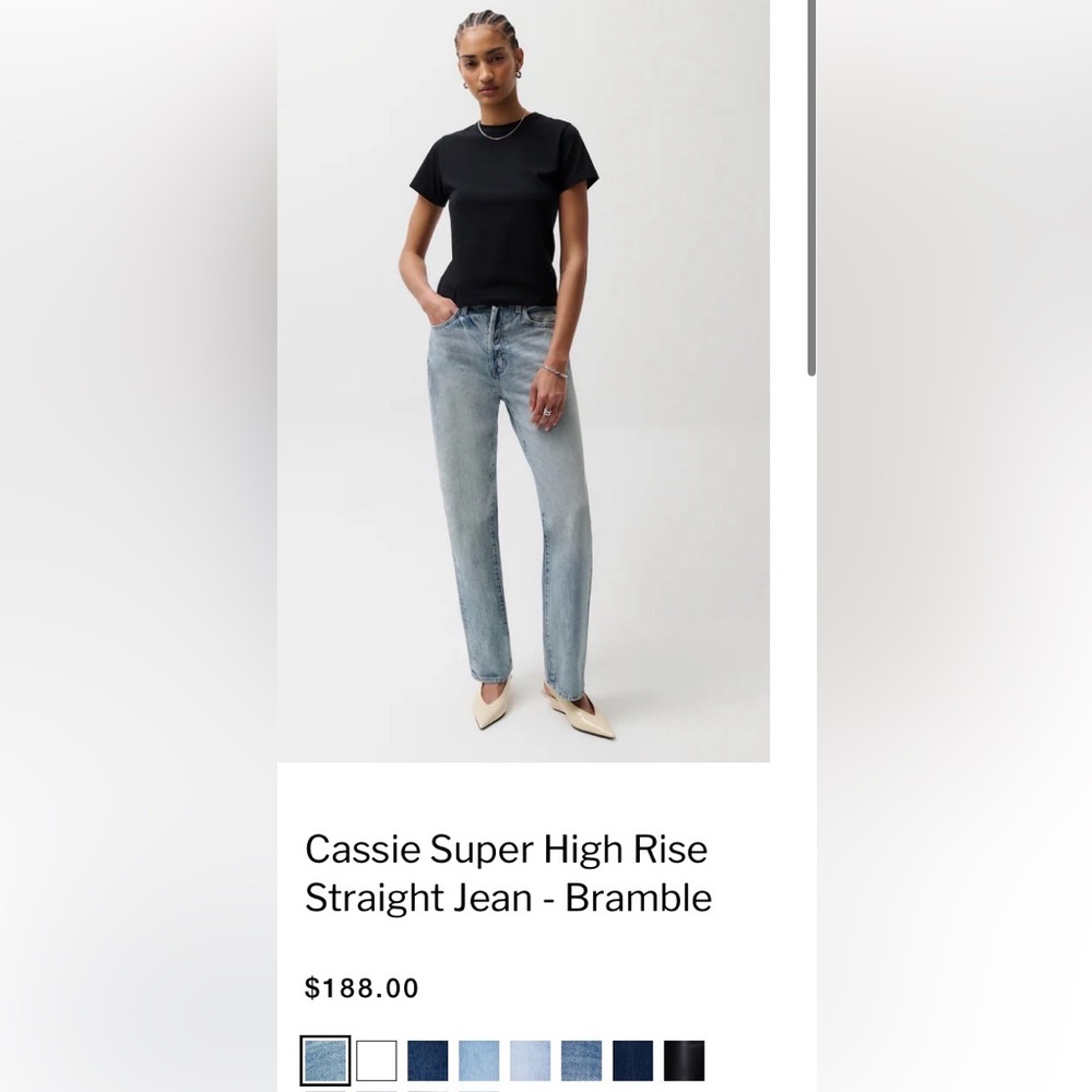 Pistola - Cassie Super High Rise Jean - NWT - Size 28 - Bramble